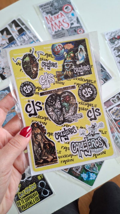 Plancha stickers Callejeros 