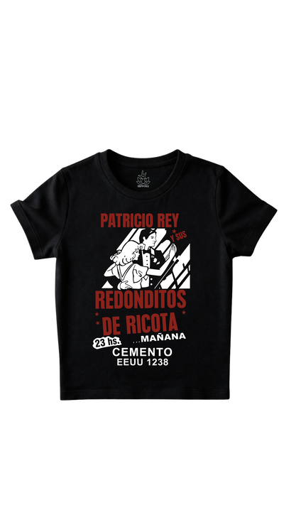 Baby tee redondos cemento afiche 