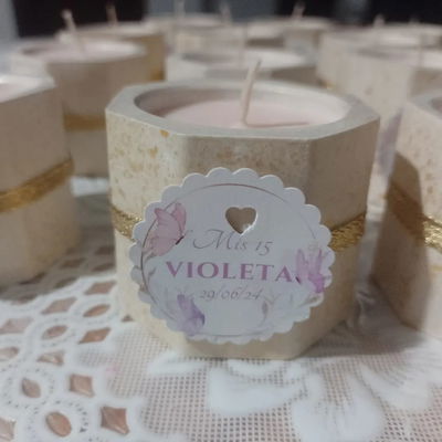 ¡¡¡OFERTA!!! Velas (Aromáticas) Con Tarjeta Personalizada 