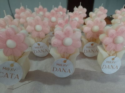 15 Velas aromatizadas (color a elección)