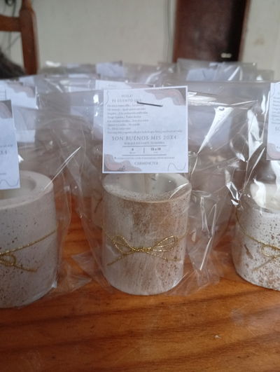 Vela cuenco e/ cuencos de yeso personalizadas y aromatizadas 