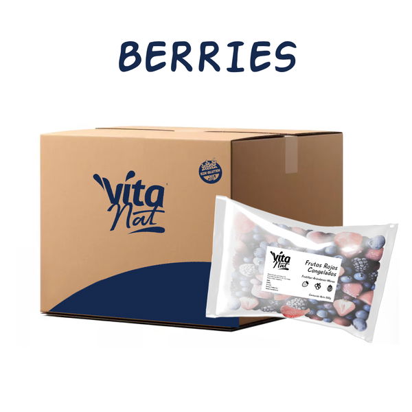 FRUTOS ROJOS PREMIUM CONGELADOS - 8 KG  (Caja c/ 16 Bolsas x 500 Gramos)
