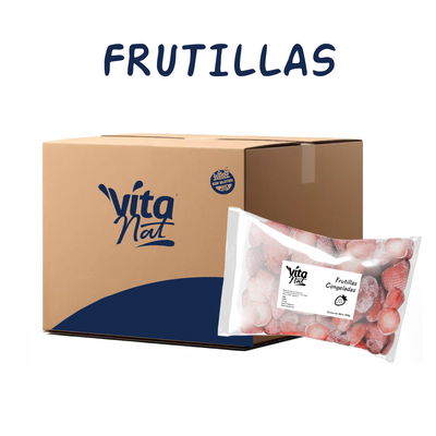 FRUTILLA PREMIUM CONGELADA - 8 KG  (Caja c/ 16 Bolsas x 500 Gramos)