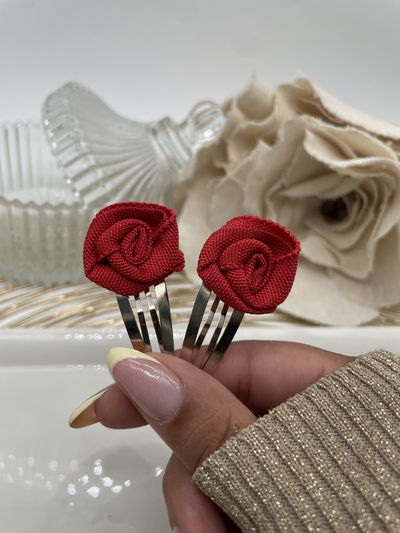 Par de tik tak rosa roja