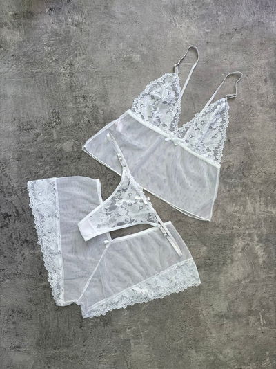 Pijama Valentina blanco ❤️