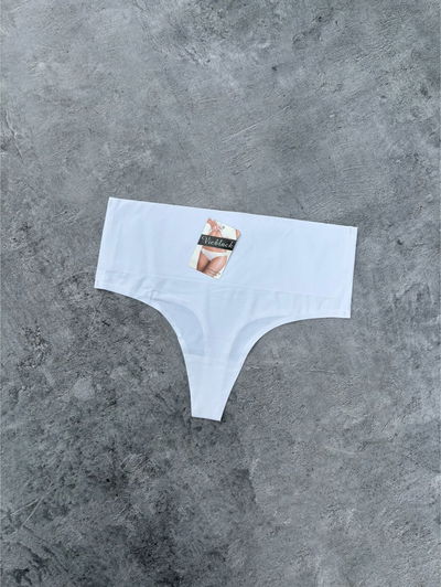 Colales con faja sin costura blanco