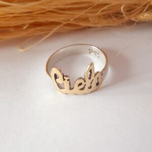 ANILLO CURSIVA