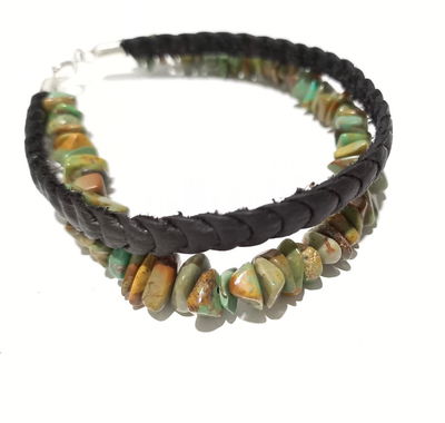 PULSERA ESCALLAS JASPE plata 925