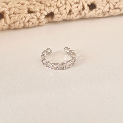 ANILLO MORA PLATEADO 