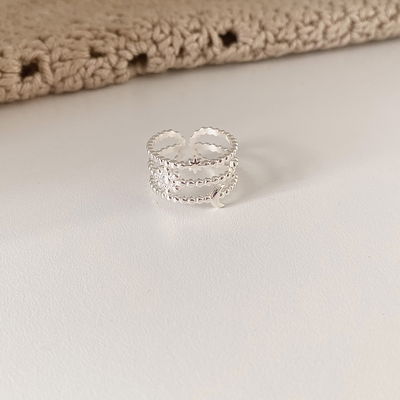 ANILLO CALI PLATEADO 