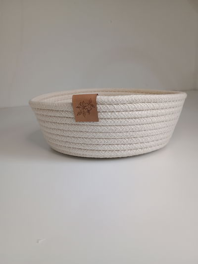 Organizador / panera de soga de algodón