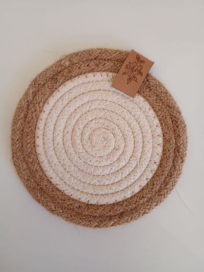 Posavasos yute trenzado x6