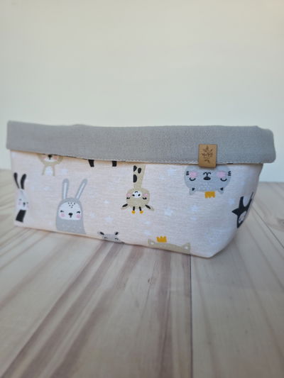 Organizador Rectangular infantil gris