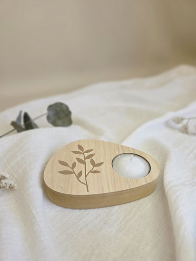 Porta vela orgánico