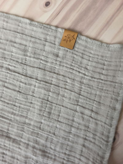 Pie de cama gasa gris 0,85x2,25cm