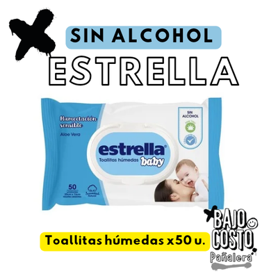 Toallitas Húmedas Estrella x50u.