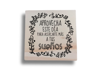 Sello Manual "Aprovecha Este Dia"