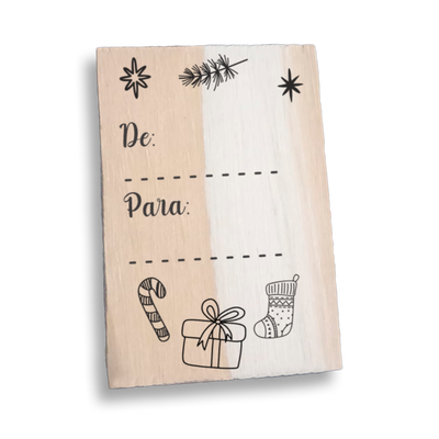 Sello Felices Fiestas N°7 -  3x5cm