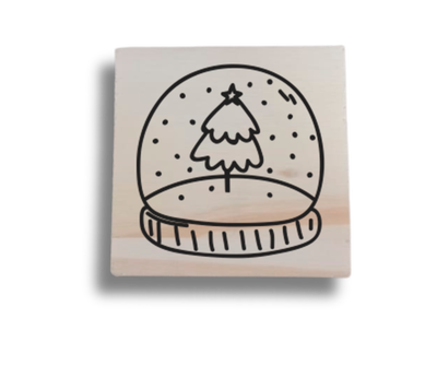 Sello Felices Fiestas N°11 -  3x3cm