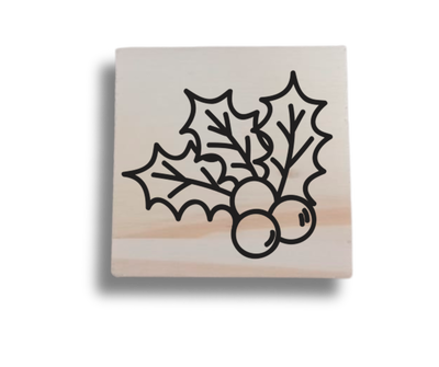 🎄 Sello Felices Fiestas N° 1 3x3cm