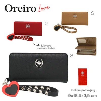 BILLETERA LAS OREIRO KAKY 11 COMPARTIMIENTOS