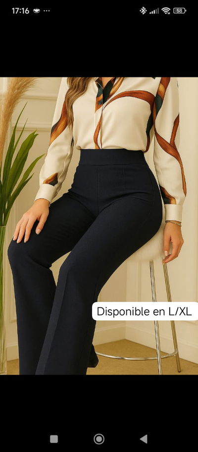 Pantalon Zara con friza oscuro