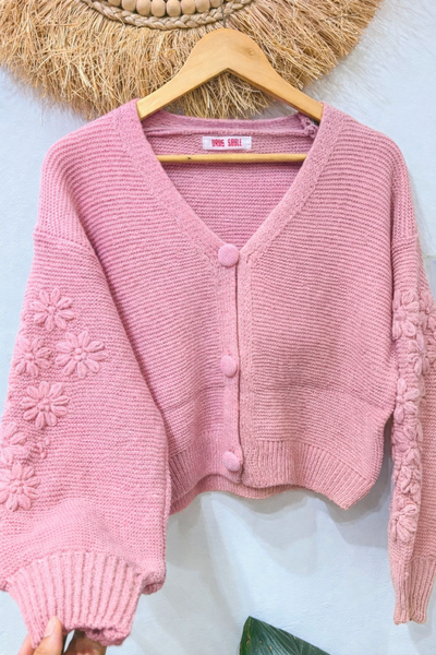 Cardigan Importado Manga Globo