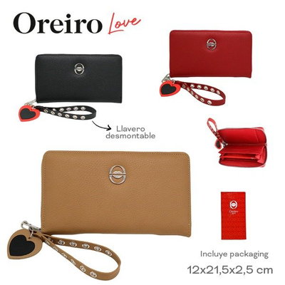 MAXI BILLETERA COLOR KAKY LAS OREIRO 