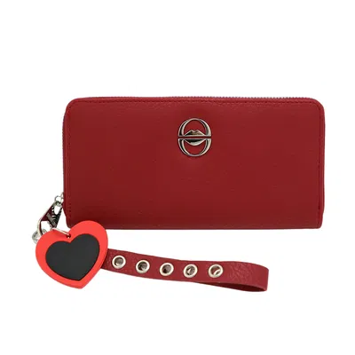 Billetera ROJA Las Oreiro Love 11 COMPARTIMIENTOS
