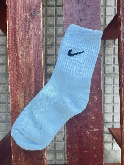 Media caña Deportiva Nike Celeste Pastel 