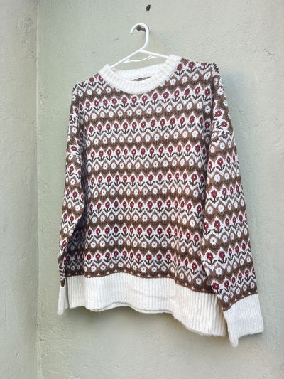 Sweter flores otoño 