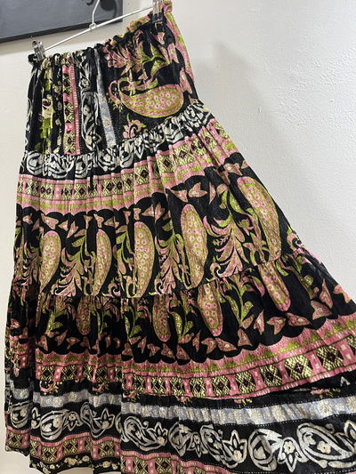 Pollera plush estampada 