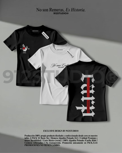 PACK #009 - BÁSICAS X3 (ESTAMPAS A ELECCIÓN)