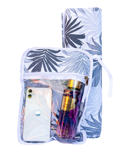 Kit Lona estampada + neceser transparente