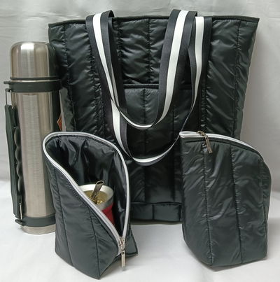 Matero Puffer completo Negro