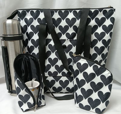 Bolso Matero completo de Cordura Corazones