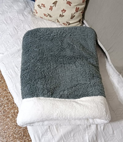Saco Cama para Gatos Doble Corderito rosa