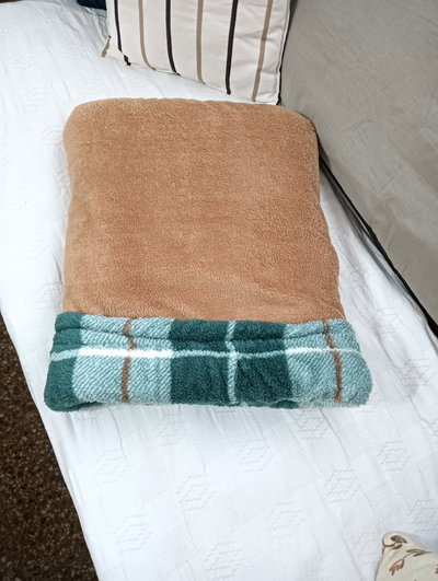 Saco Cama para Gatos Doble Corderito marron