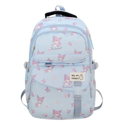 MOCHILA ESCOLAR KUROMI AZUL JY557