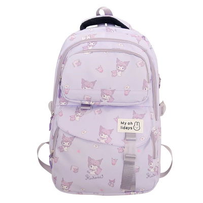 MOCHILA ESCOLAR KUROMI VIOLETA JY557