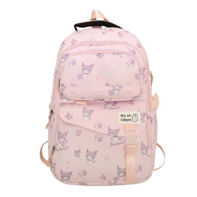 MOCHILA ESCOLAR KUROMI ROSA JY557