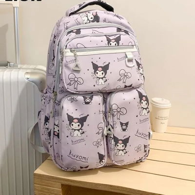 MOCHILA ESCOLAR KUROMI VIOLETA JY550