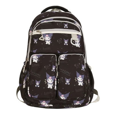 MOCHILA ESCOLAR KUROMI NEGRO JY522