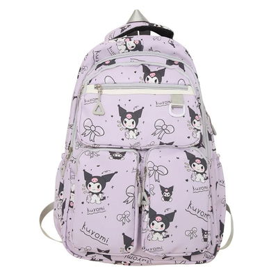 MOCHILA ESCOLAR KUROMI VIOLETA JY522