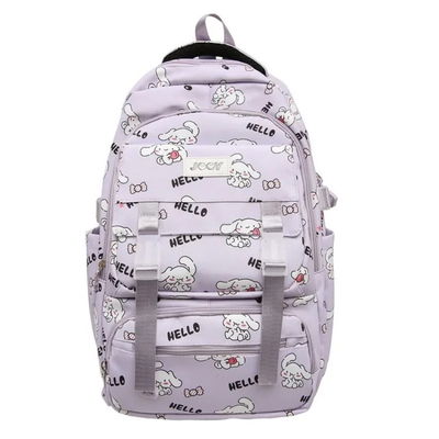 MOCHILA ESCOLAR CINNAMOROLL VIOLETA JY5730