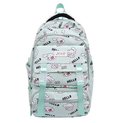 MOCHILA ESCOLAR CINNAMOROLL VERDE JY5730