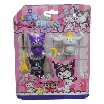 MUÑECOS COLECCIONABLES KUROMI X3 EN BLISTER