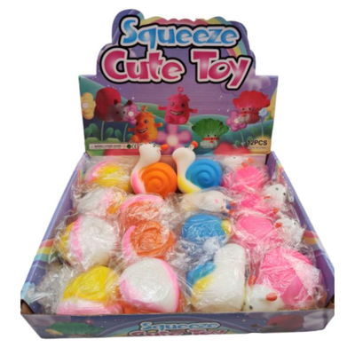 SQUISHY ANTI STRESS CUTE TOY CAJA X12