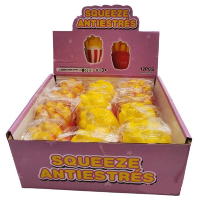 SQUISHY ANTI STRESS PAPAS CAJA X12