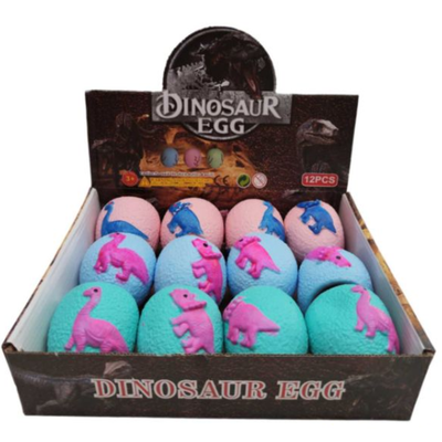 SQUISHY ANTI STRESS DINOSAUR EGG CAJA X12